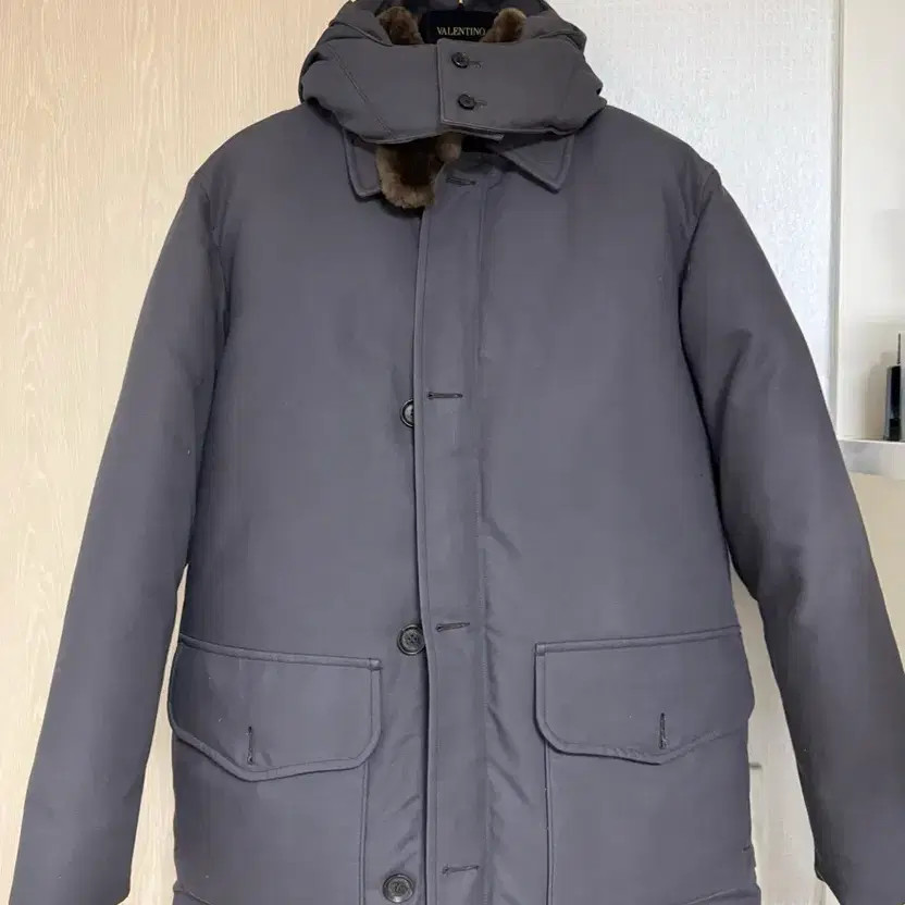 Valentino Premium Hoodie Fur Detailing Padded Coat Size 50 thumbnail 3