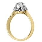 14K Solid Yellow and White Gold Lab Grown Diamond Ring F VS1 4 to 9 — photo 4