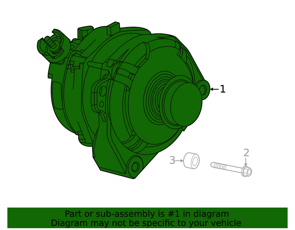 Genuine GM Generator 13563313 - Image 2 of 4