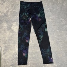 Adidas Climalite Girl's Leggings Multicolored Size 6X Floral Stretch