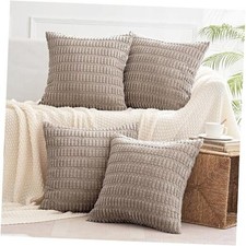 Decorative Throw Pillow Covers 26x26 Set of 4 26" x 26" Pack of 4 Brown