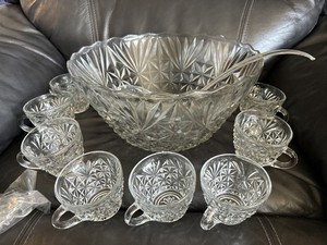 Anchor Hocking Arlington Punch Bowl Set | eBay