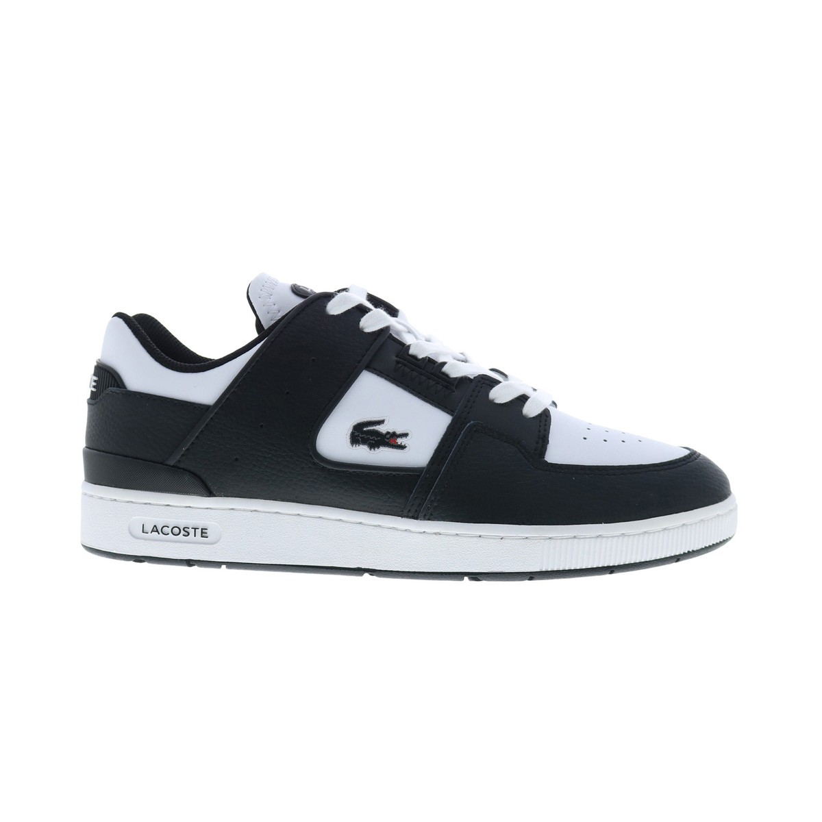Lacoste Court Cage 224 SMA Mens Black Leather Lifestyle Sneakers