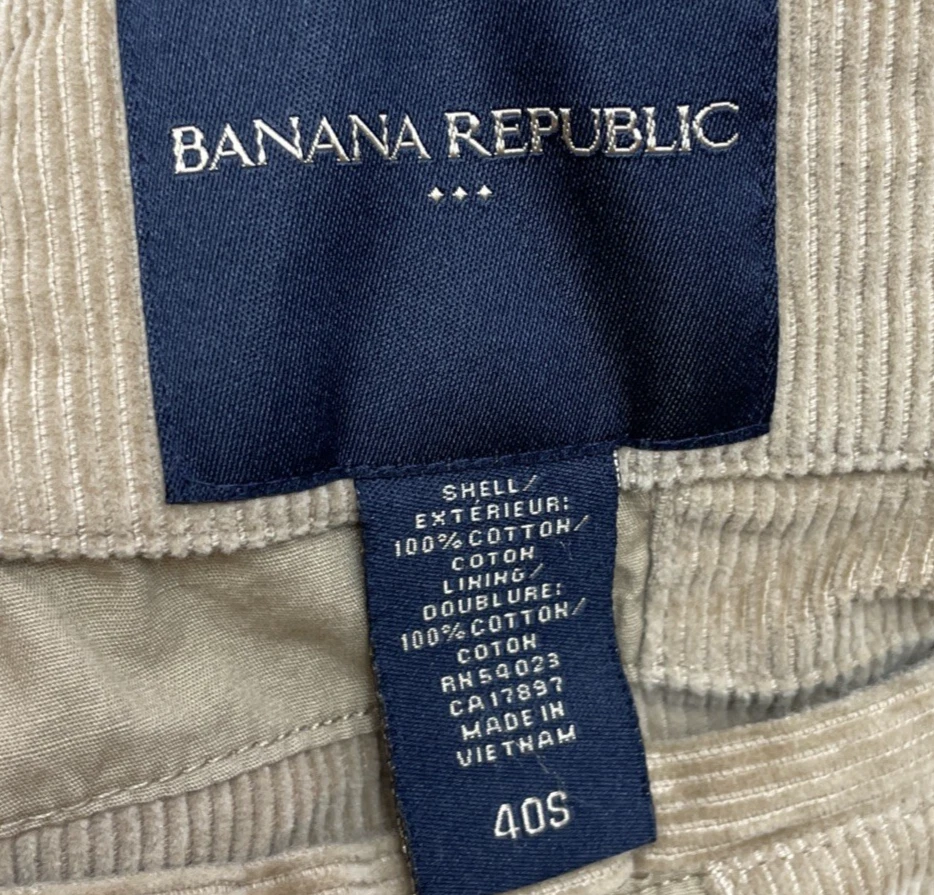 Abrigo Blazer Deportivo Banana Republic Para Hombre 40S Tostado Pana Algodón 3 Botones Ventilados Foto 4 de 4