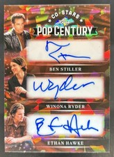 2026 Leaf Metal Pop Century Ben Stiller Winona Ryder Ethan Hawke Auto Red #1/1
