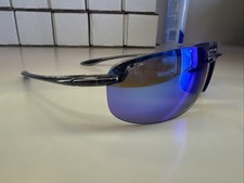 Maui Jim HO'OKIPA 407-11 Smoke Grey-Blue Hawaii Polarized Rimless Sunglasses 869