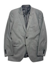 Bonobos 42L Gray Soft Shoulder Wool Blazer Jacket Sport Coat Italian Fabric