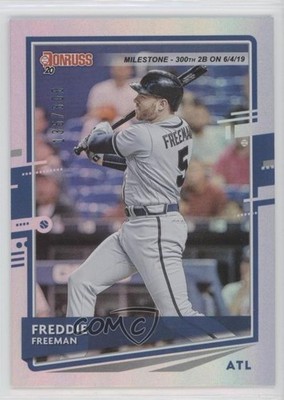 2020 Panini Donruss Milestone Stat Line 135/300 Freddie Freeman #169 uk2