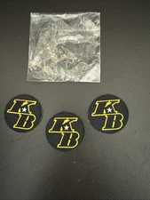 3 Pack- Kobe Bryant KB Los Angeles Lakers Embroidered PATCH~2 5/8" ~Iron or Sew