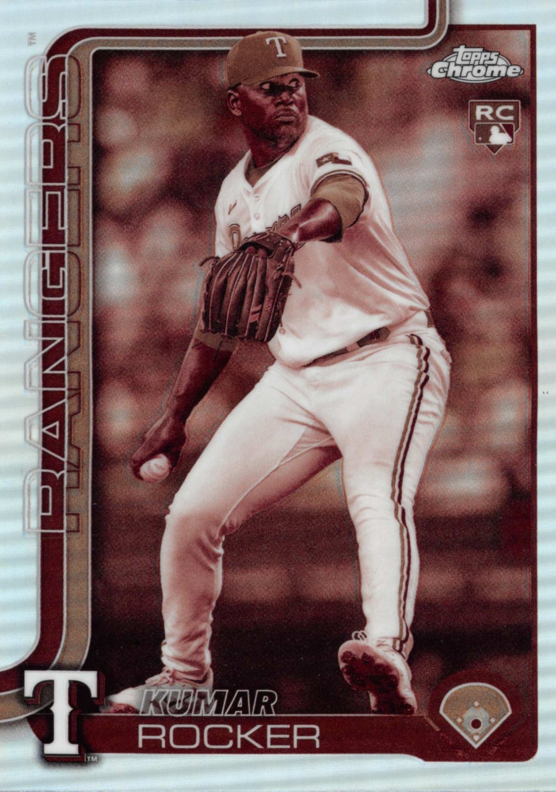Kumar Rocker Texas Rangers 2025 Topps Chrome Sepia Refractor #73
