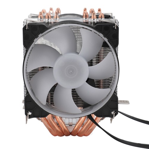 CPU Air Cooler Dual Tower 4pin 90mm 6 Heat Pipes CPU Cooler Computer CPU Cool FY - Afbeelding 22 van 22