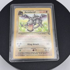 Pokémon TCG NM Aerodactyl 1/62 Fossil Set Unlimited Rare Holo Card