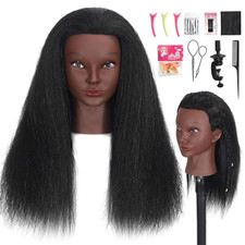 Mannequin Head Human Hair with 100 Real Hair Cosmetology Mannequin Doll Head