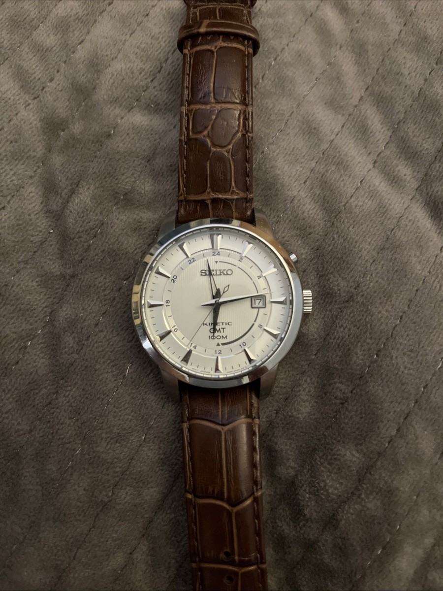 Seiko Kinetic GMT 5M85 0AC0 | eBay