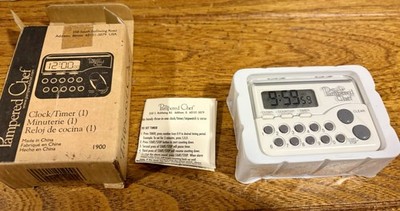Pampered Chef Digital Clock Timer  # 1900 Retired. Brand New!