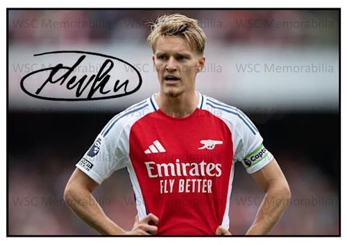 10887. Martin Odegaard Signed Pictures A4 Prints Arsenal Norway Real Madrid etc. - Picture 2 of 18