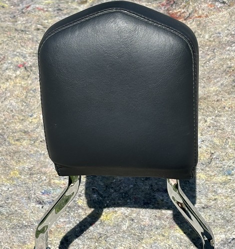 Harley Davidson Motorcycle Backrest With Chrome Bar Shield Padding Quick Release - Bild 4 von 23