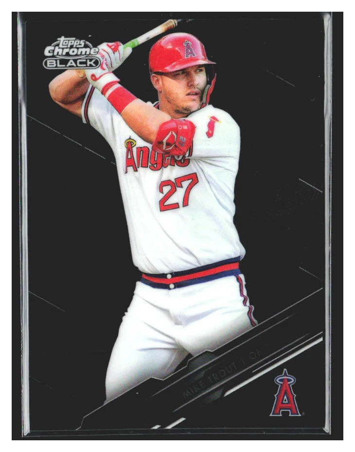 2020 Topps Chrome Black #100 Mike Trout