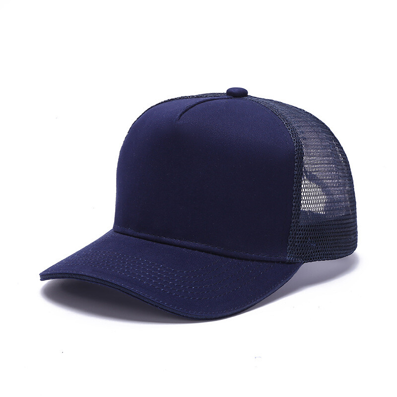 Zonbailon Summer mesh cap men women cotton baseball cap blue/black