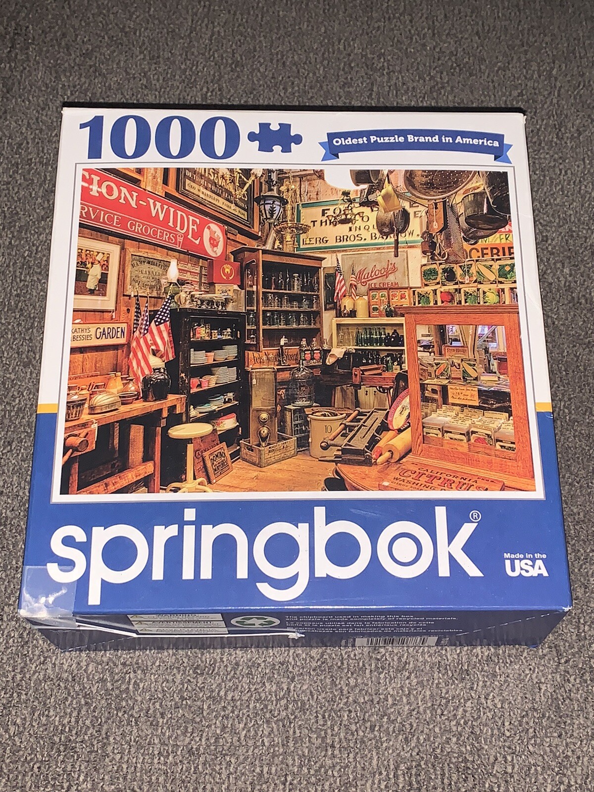 Spring Box Puzzle Book Store Grocery Store 1000 Piece Springbok Puzzle | eBay