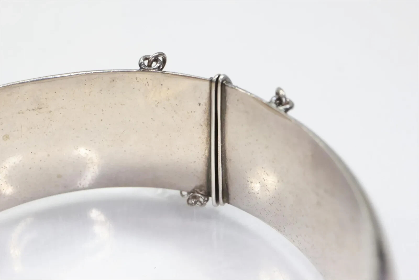 2 Solid .925 Sterling Silver Bangle Bracelets Goo… - image 7