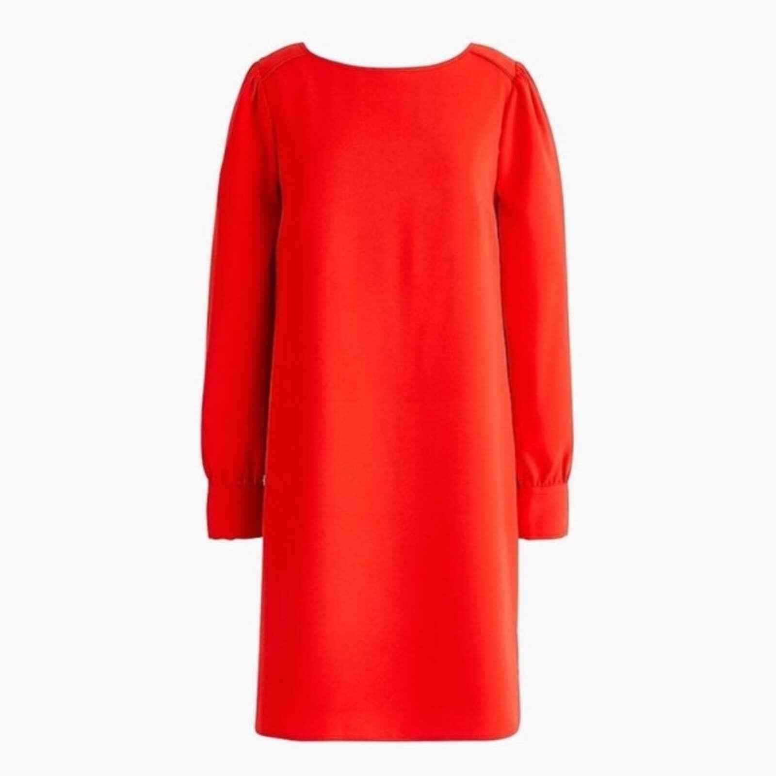 NWT J. Crew Long Sleeve Fire Red Shift 