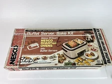 GLASS VTG New Old Stock PYREX CORNING NESCO 6 Pc buffet Server Bake Set