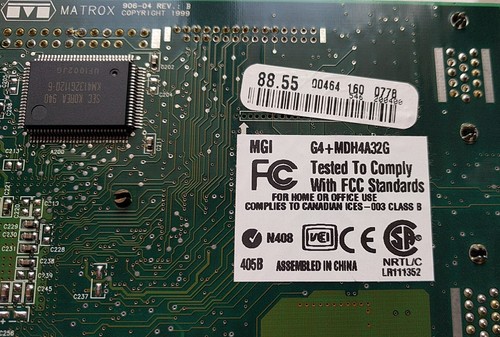 Matrox Millennium G400 Dual Head G4MDH4A32G - Scheda Video AGP 4X 32MB 2xVGA - Foto 5 di 6