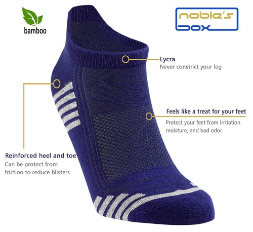 Zapatillas deportivas, calcetines cortos, calcetines de bambú (caja, 6 pares) 41-46 talla UE - Imagen 16 de 30
