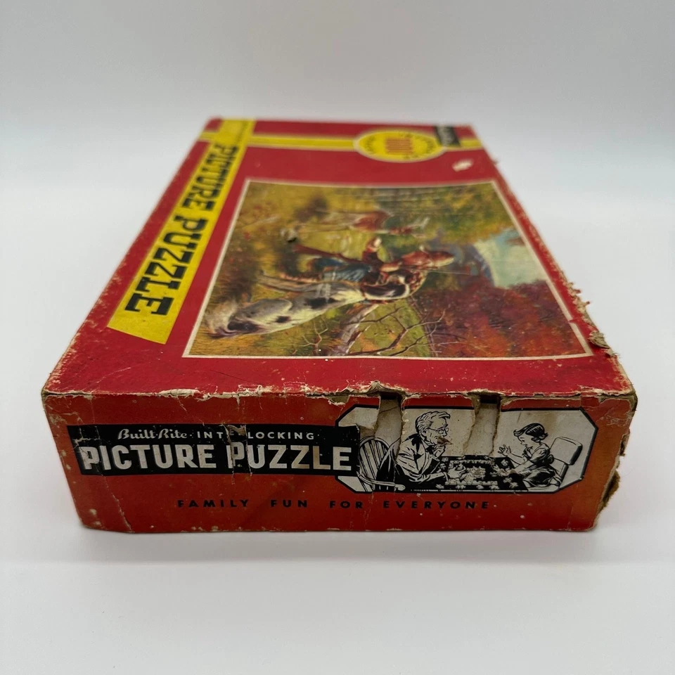 Винтажная головоломка Built Rite Making Friends 1000 шт. охота на оленей ЧИТАЙТЕ - Изображение 4 из 4