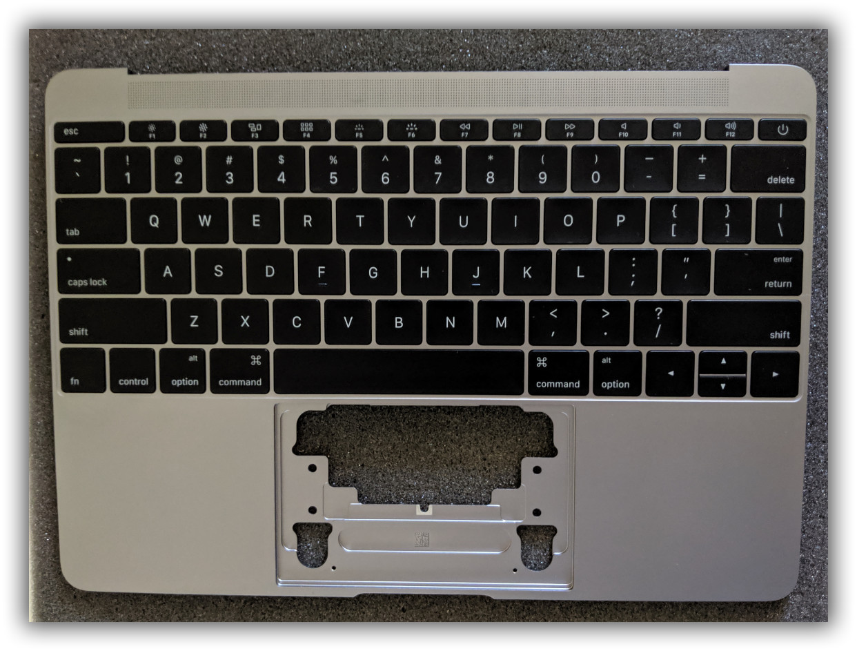 MacBook 12" Retina Top Case with US Keyboard Space Gray Earl