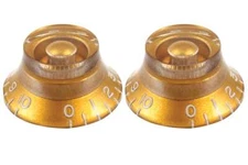 Set of 2 Gold Bell Knobs