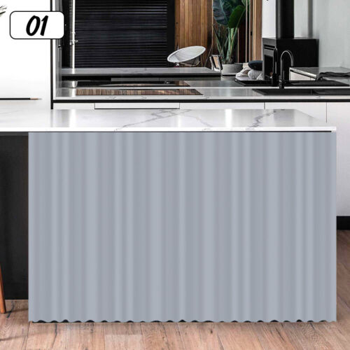Armario Cortina Autoadhesiva Antipolvo para Estantes Abiertos Armario Decoración Cocina - Imagen 15 de 35