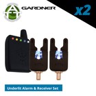 Gardner ATTs iW Underlit Bite Alarms & V2 ATTx Receiver Set of 2 - Carp Fishing