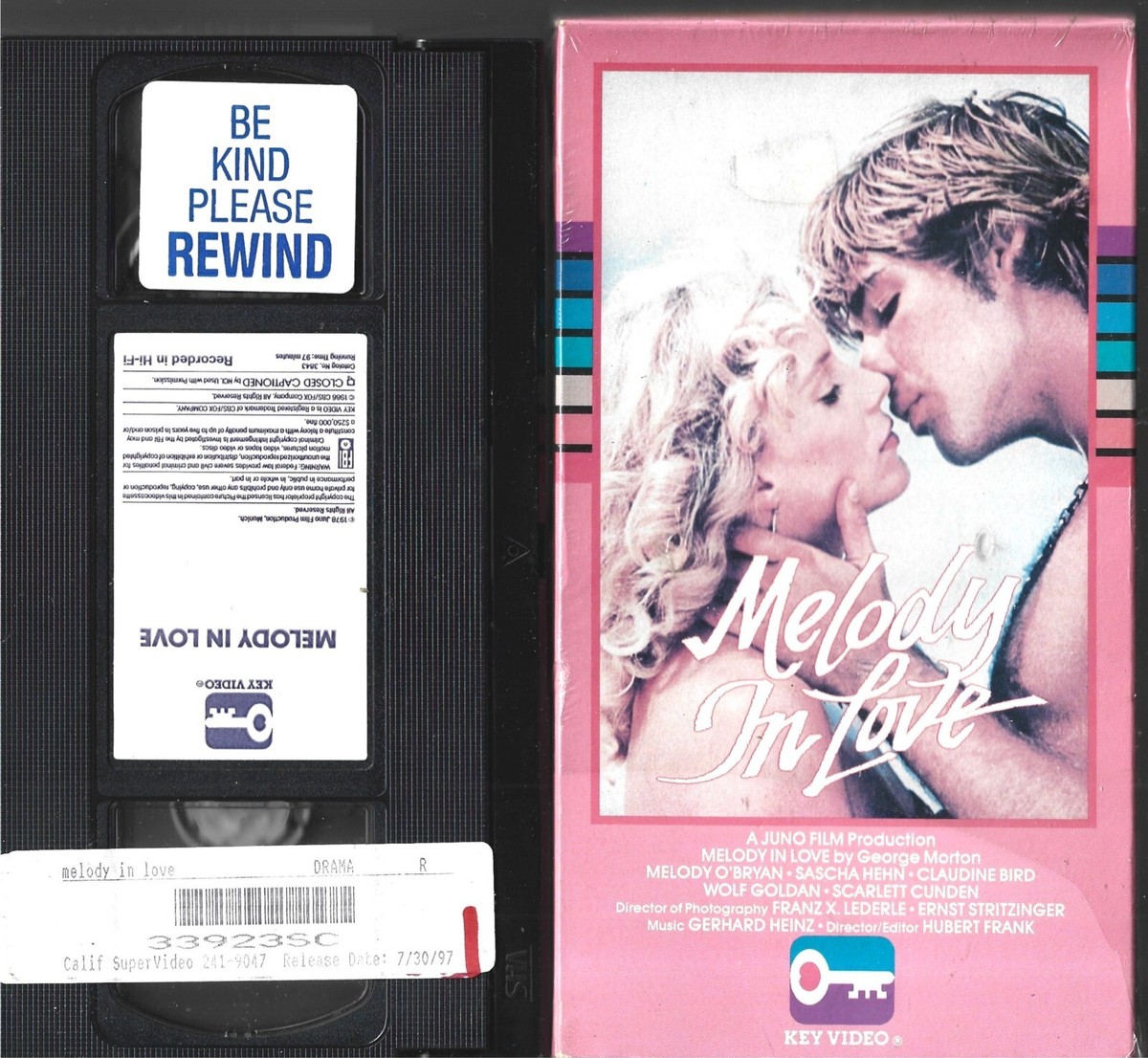 ✭VHS music video 洋楽✭1000円〜　値段交渉OK MELODY IN LOVE VHS VIDEO TAPE (1978) MELODY O'BRYAN, SASCHA HEIHN