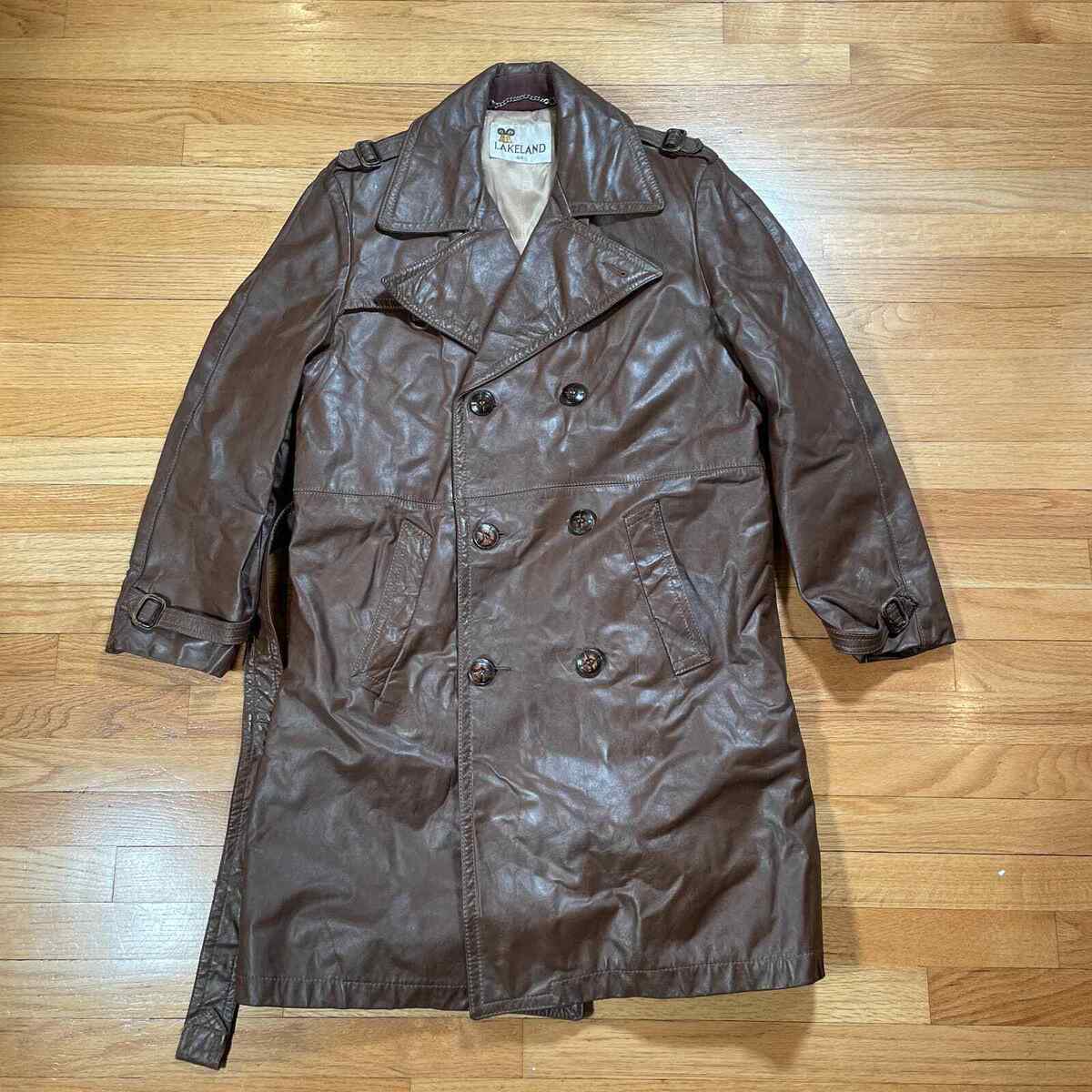 Vintage 60s Lakeland Leather Trench Coat | eBay Vintage 60s Lakeland Leather Trench Coat | eBay