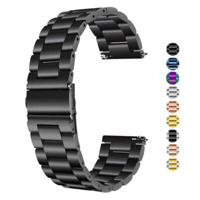 Premium Solid Stainless Steel Watch Band Strap 14 16 18 20 22 24mm Universal
