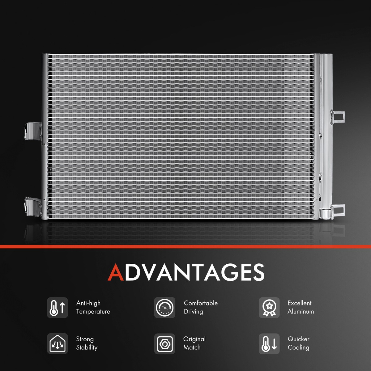 A-C Condenser - Compatible/Replacement for '17-19 Tesla Model 3 - With