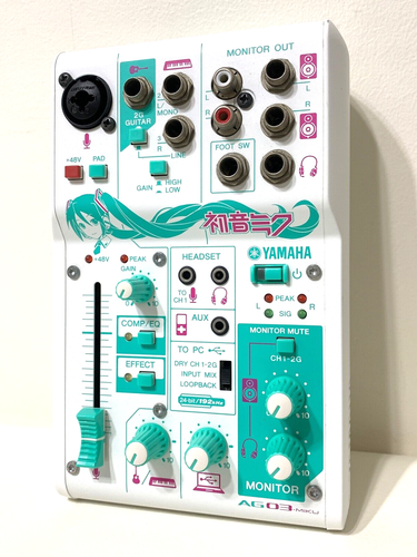 YAMAHA AG 03-MIKU Hatsune Miku Webcasting Mixer 3 Channel