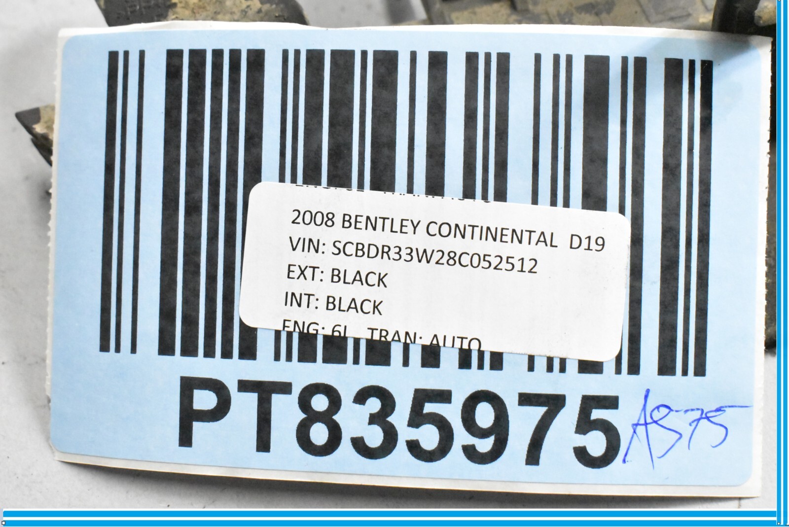 Bentley Continental 2006-2012 Right Sill trim panel P/N 3W7854856