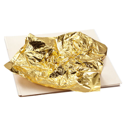 Vergoldung Kunst Blattgold Blätter Handwerk Rahmen Schrott 5,5" x 5,5" 100 Blatt - Bild 9 von 10