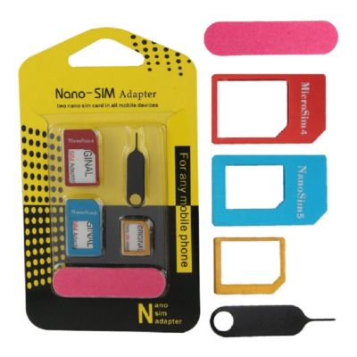 Kit De 10 Adaptateurs De Cartes SIM - Inclut Nano, Micro, Standard, Avec éjecteur Et 4 Cordons De Téléphone - 10