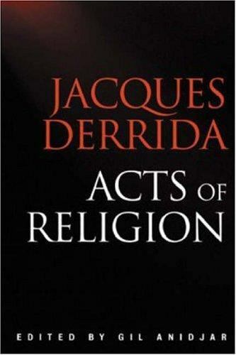 Acts of Religion by Jacques Derrida (2001, UK-B Format Paperback) NEW - Picture 1 of 1