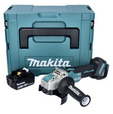 Makita DGA 521 T1X1J Winkelschleifer 18 V 125 mm X-LOCK + 1x Akku 5 Ah + Makpac