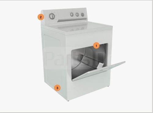 Nuevo tablero de control de repuesto para secadora Whirlpool WPW10111606 W10050520 - Imagen 3 de 3