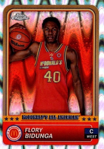 FLORY BIDUNGA 2024 Topps Cromo McDonald’s AA RayWave #85 Kansas Jayhawks - Imagen 1 de 2
