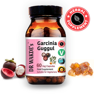 DR WAKDE'S Garcinia Guggul Kapseln | 60 Vegi Caps | Ayurveda-Supplement | Veg...