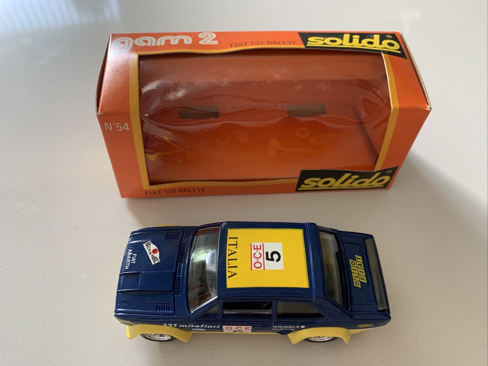 Modèle Réduit Solido 54 Fiat 131 Rallye - Échelle 1:43 - Avec Boîte Originale - Superbe état