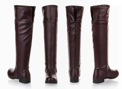 Attack On Titan Shoes Unisex Boots Flat Knee High Stretch Cosplay Riding Boot - Picture 2 of 13