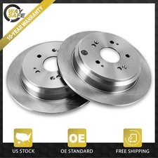 2x Rear Solid Brake Disc Rotors for 2007 2008 2009 - 2016 Acura RDX Honda CR-V
